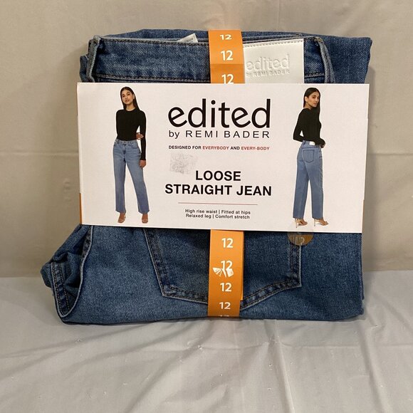 Edited by Remi‎ Bader Women's Loose Straight Jean - Picture 4 of 6